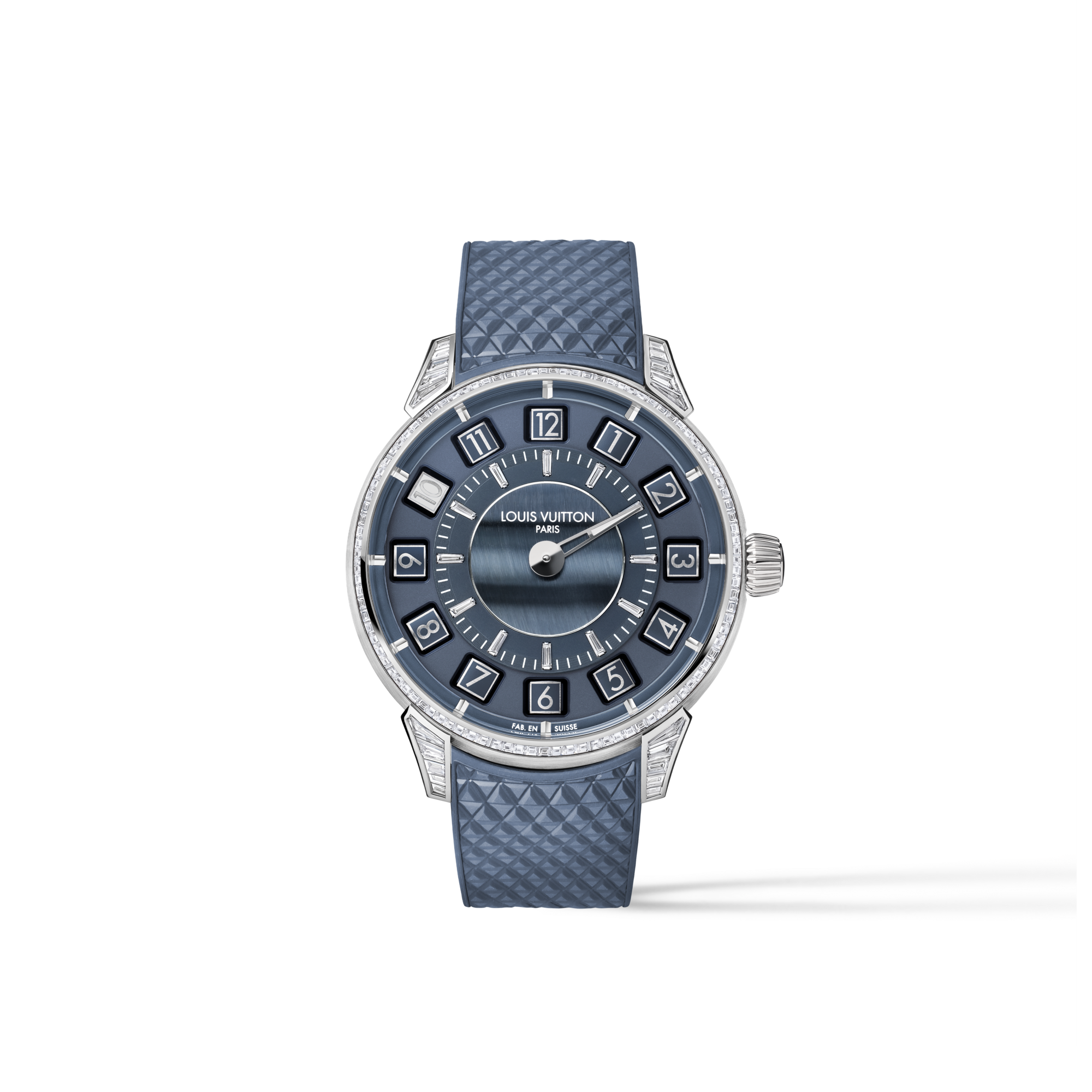 Louis Vuitton 時計　ジャンク品 Tambour Taiko Spin Time, Automatic, 39.5mm, White gold, Hawk's eye